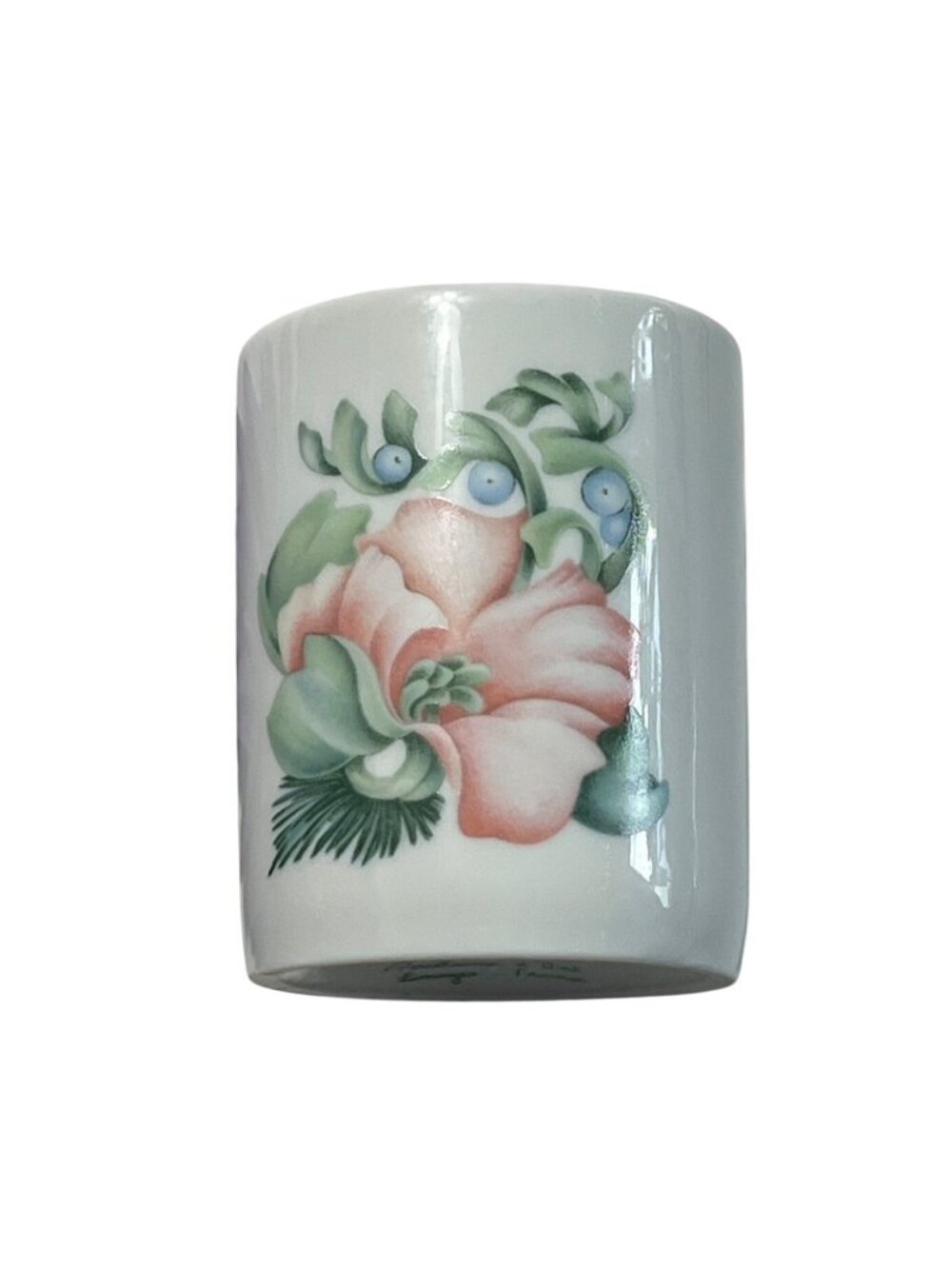Limoges Porcelain D'Art France Floral Miniature Cup